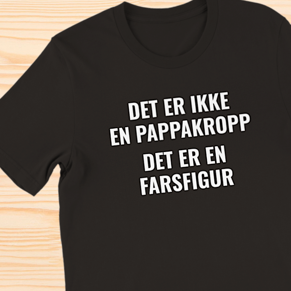 «Pappakropp farsfigur» – Classic Crewneck T-skjorte Herre