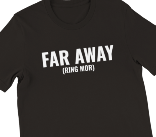«Far away (ring mor)» – Premium Crewneck T-skjorte Herre